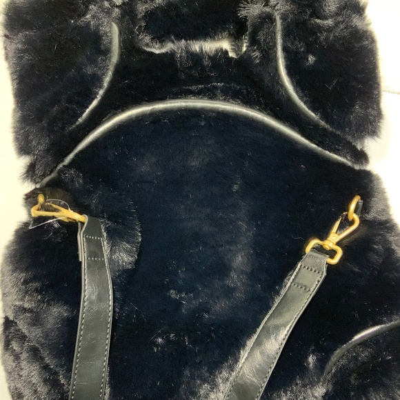 NWT - Foley + Corinna Faux Fur Black Purse - Picture 3 of 9